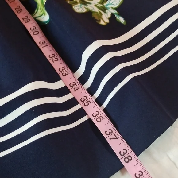 Db established 1962 | Navy Yellow Floral Fit and Flare Dress - Picture 7 of 10